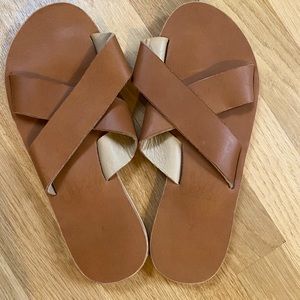Sseko crossover leather slides 7